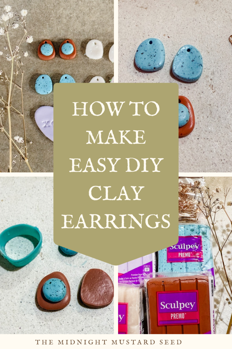 How to Make Easy DIY Clay Earrings For Beginners