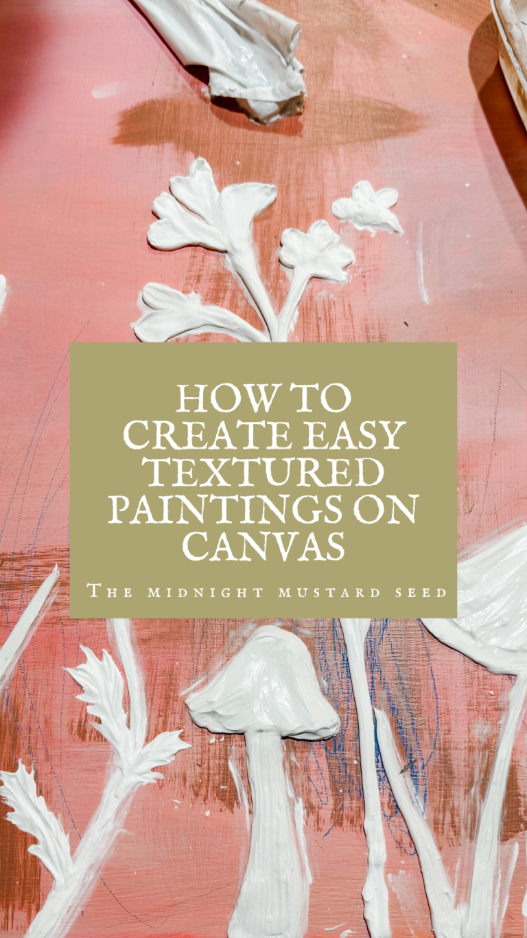 How to Create Easy Textured Paintings on Canvas
