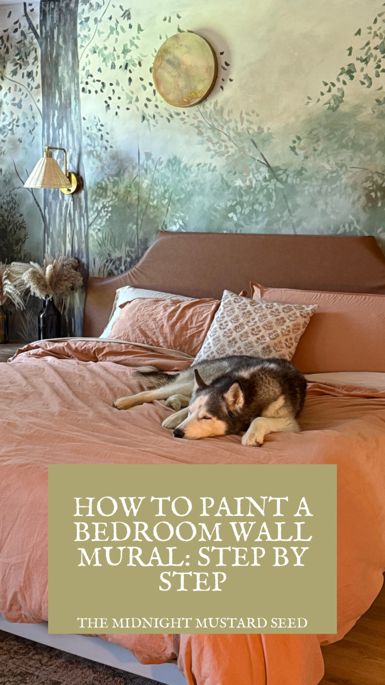 How to Paint A Bedroom Wall Mural: Step by Step