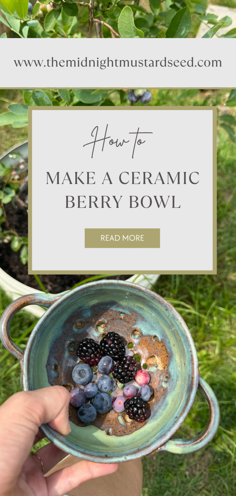 How to Make A Ceramic Berry Bowl Clay Tutorial