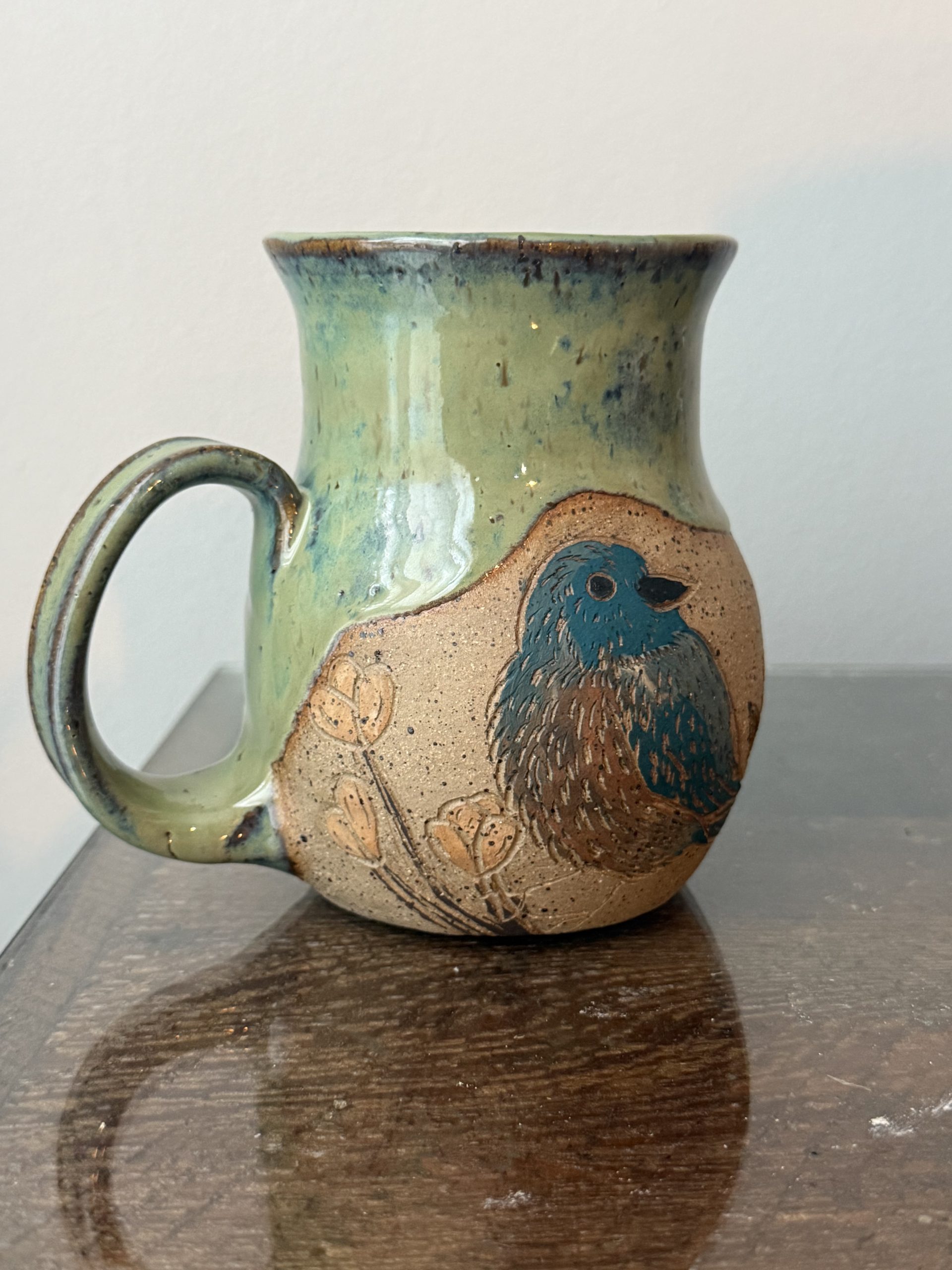 Hand Carved Bluebird Mug - Image 3