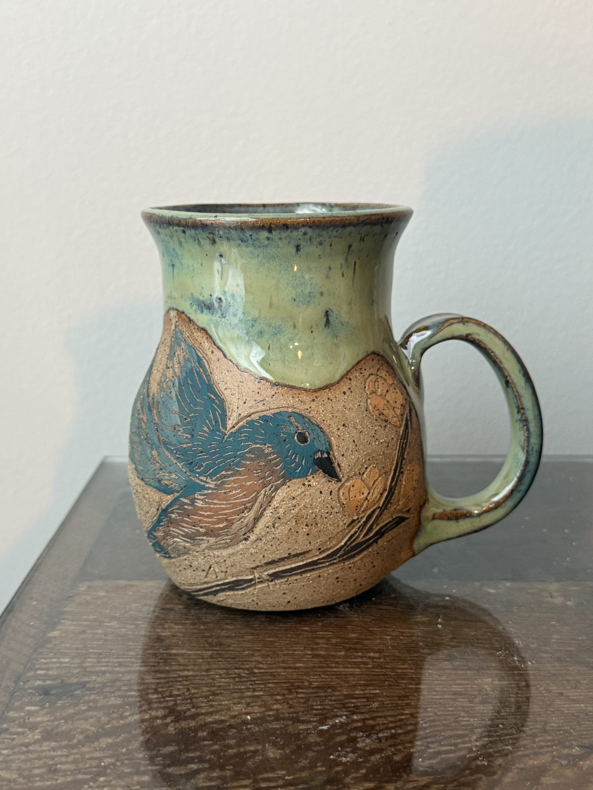 Hand Carved Bluebird Mug - Image 5