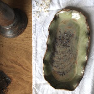 Handmade Fern Platter