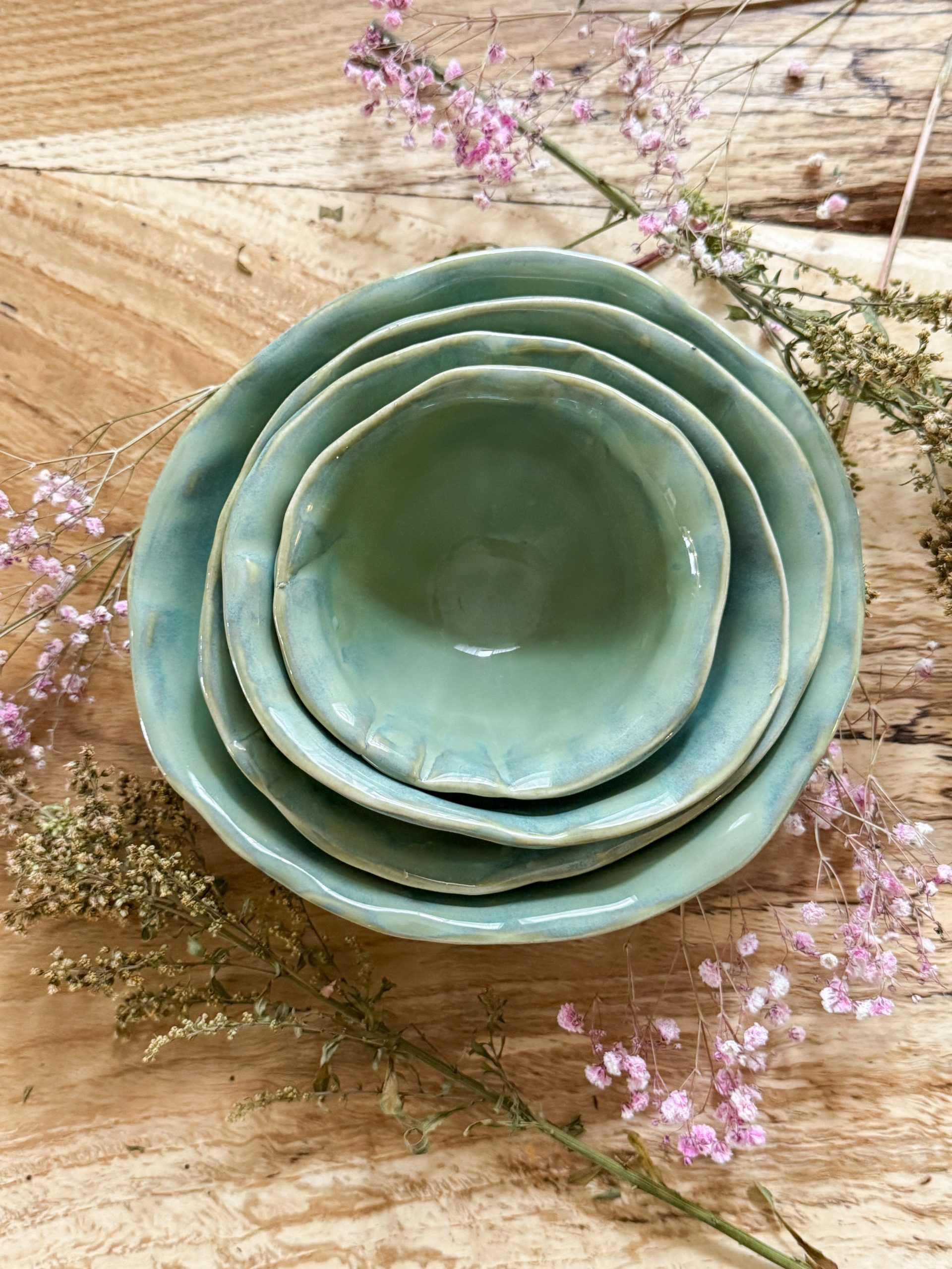 Handmade Ceramic Nesting Bowls
